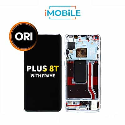 One Plus 8t Compatible LCD Touch Digitizer Screen With Frame [Original AAA]