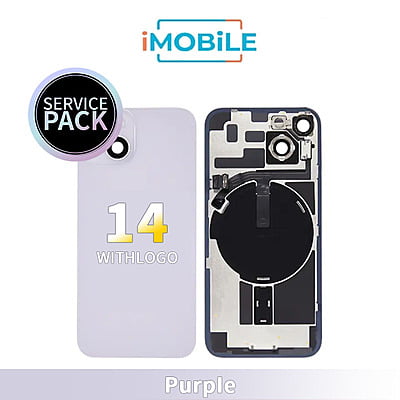 iPhone 14 Compatible Back Cover Glass [Service Pack] [Purple]