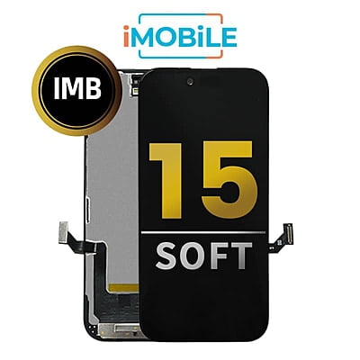 iPhone 15 (6.1 Inch) Compatible LCD (Soft OLED) Touch Digitizer Screen [IMB]