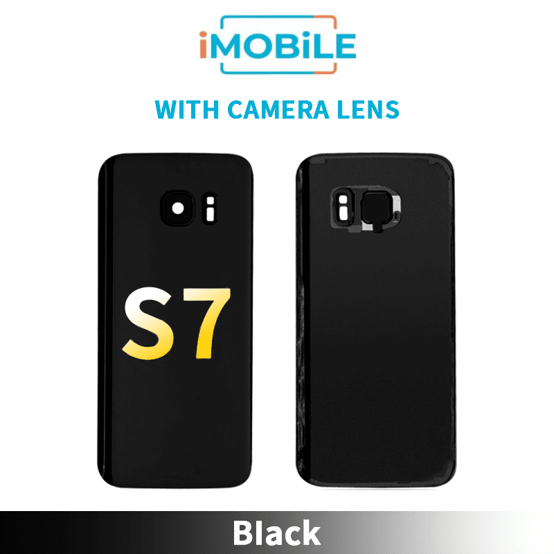 Samsung Galaxy S7 Back Cover Black with Camera Lens