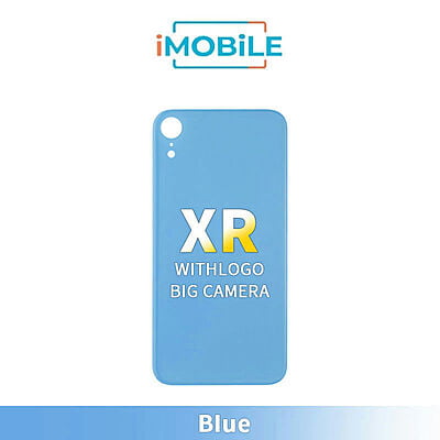 iPhone XR Compatible Back Glass With Big Camera Hole [Blue]