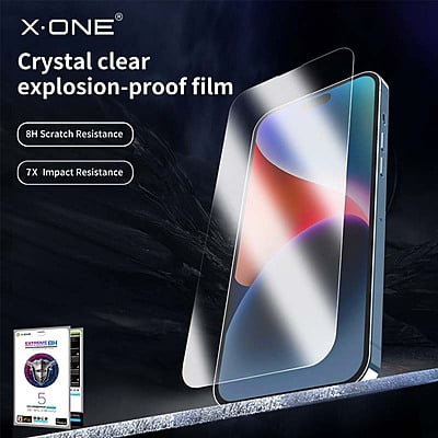 X-One Extreme Shock Eliminator Screen Protector, iPhone 15 Pro