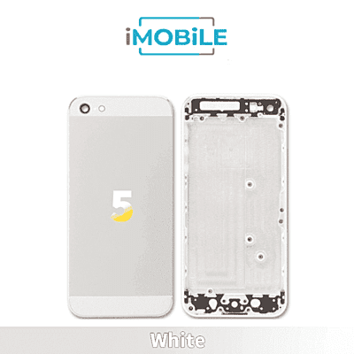 iPhone 5 Compatible Back Cover Full Housing [White]