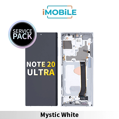Samsung Galaxy Note 20 Ultra (N985 N986) LCD Touch Digitizer Screen [Service Pack] [Mystic White] GH82-23622C or GH82-23596C GH82-31461C GH82-31453C