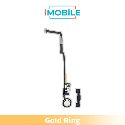 iPad 5 (2017) / iPad 6 (2018) Compatible Home Button Flex [Gold Ring]