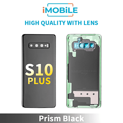 Samsung Galaxy S10 Plus Back Cover [High Quality with Lens] [Prism Black]