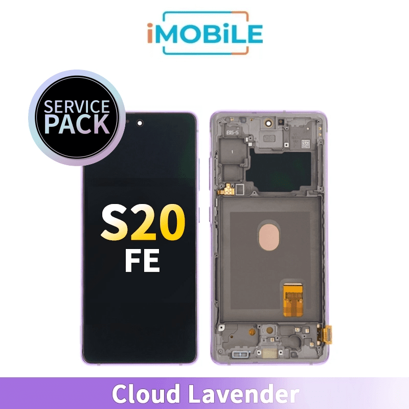 Samsung Galaxy S20 FE SM-G781B LCD Touch Digitizer Screen [Service Pack] [Cloud Lavender] GH82-24200C/GH82-24219C