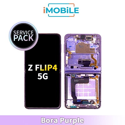 Samsung Galaxy Z Flip 4 5G (F721) Main LCD Digitizer Screen [Service Pack] [Bora Purple] GH82-30238B