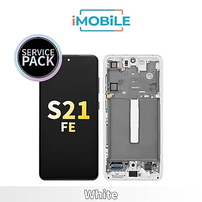 Samsung Galaxy S21 FE SM-G990 LCD Touch Digitizer Screen [Service Pack] [White]