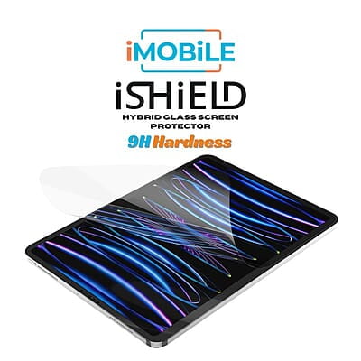 iShield iPad 12.9" Shatterproof Hybrid Glass Screen Protector for iPad Pro 12.9" 3rd Gen (2018) / iPad 12.9" 4th Gen (2020) / iPad 12.9" 5th Gen (2021) / iPad 12.9" 6th Gen (2022)
