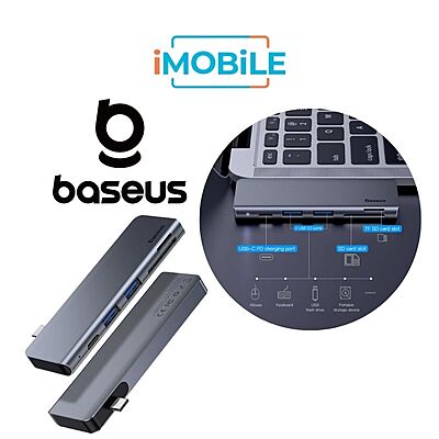 Baseus [CAHUB-K0G] Harmonica Five-in-one HUB Adapter