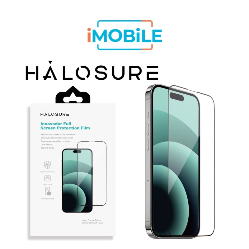 Halosure 2.5D Innovador Shield HD [High-Clear] Tempered Glass, iPhone 16 Pro Max