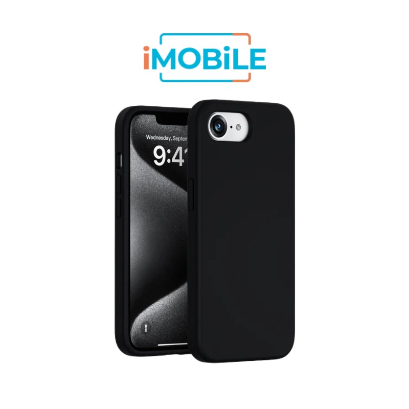 Roar Liquid Silicon [Space] Case, iPhone 16e [Black]