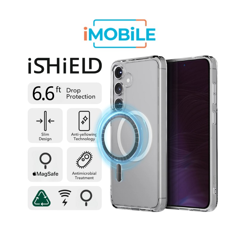 iShield [MagSafe] Crystal Palace Clear Case, Samsung s24 Plus / s25 Plus