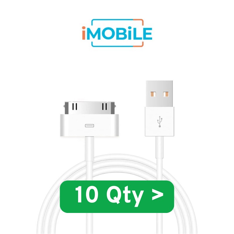 iPhone 4 Cable, 30 Pin, 1m [Pack of 10]