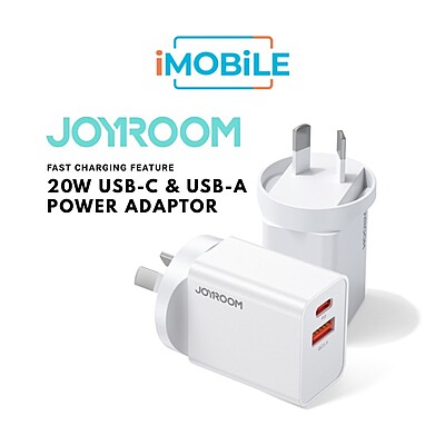 JoyRoom JR-TCF05 USB-C PD + USB-A Wall Charger [Certified]