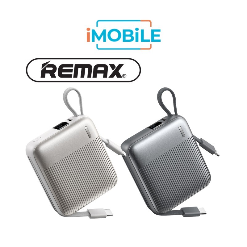 REMAX FC-05 22.5W Power Bank [FC-05] [10K mAh] [2 Ports + Lightning & USB-C  (Type-C) Cables]