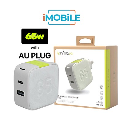 Infinity Lab Instant Charger 65W Head AU (USB-A + USB-C)