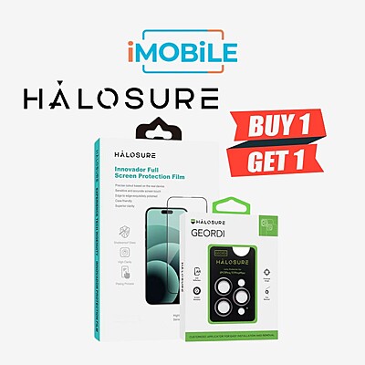 Hot Launch: Buy 1 Halosure Clear Screen Protector, Get Black Geordi Camera Protector FREE – Limited Time