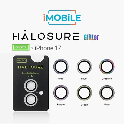 Halosure Geordi Rear Camera Lens [Glitter] Armour Protector (Anti-Reflection), iPhone 17