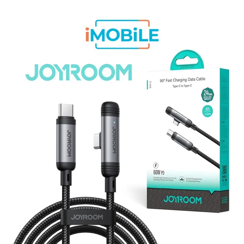 JoyRoom [S-A56] 1.2m USB-C to USB-C Cable [90° Angled Connector]