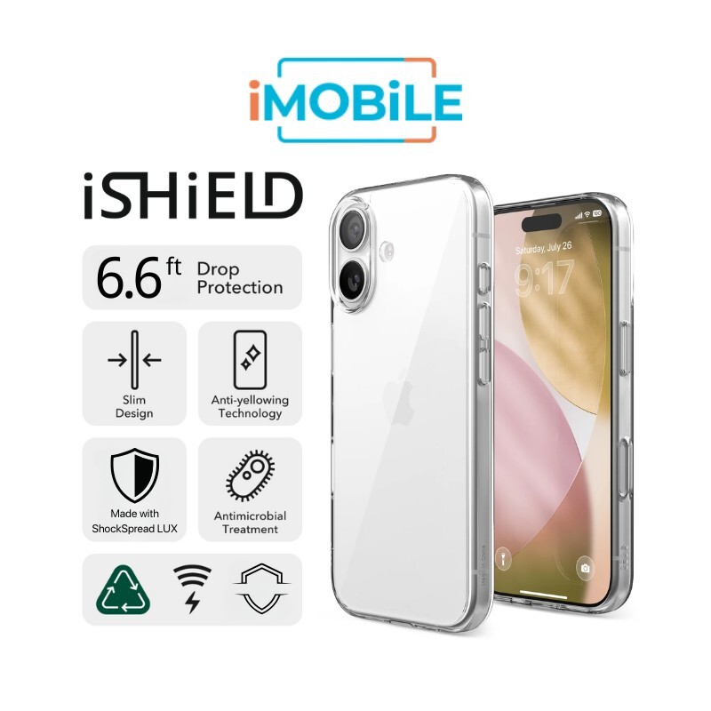 iShield Crystal Palace Clear Case, iPhone 17