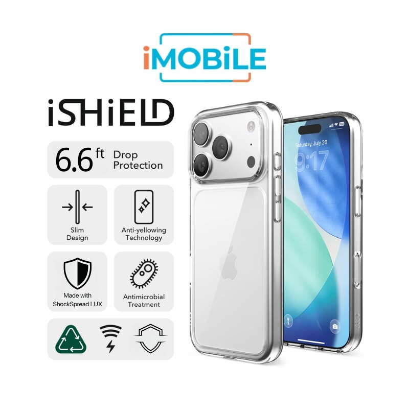 iShield Crystal Palace Clear Case, iPhone 17 Pro iShield Crystal Palace Clear Case, iPhone 17 Pro