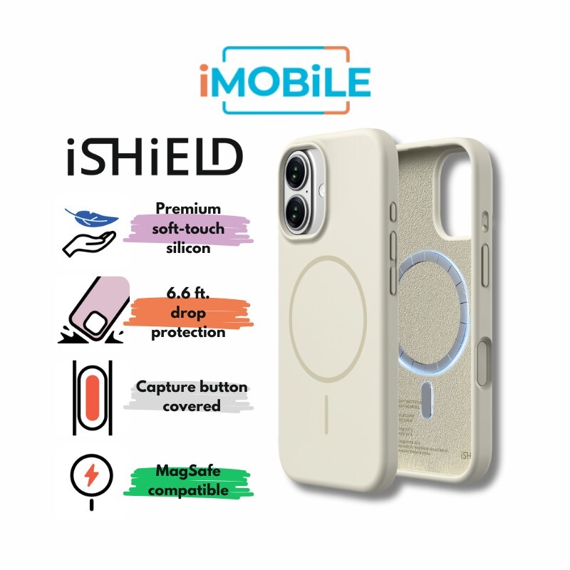 iShield [Ultra MagSafe] Liquid Silicon Snap Case with Capture Button, iPhone 17