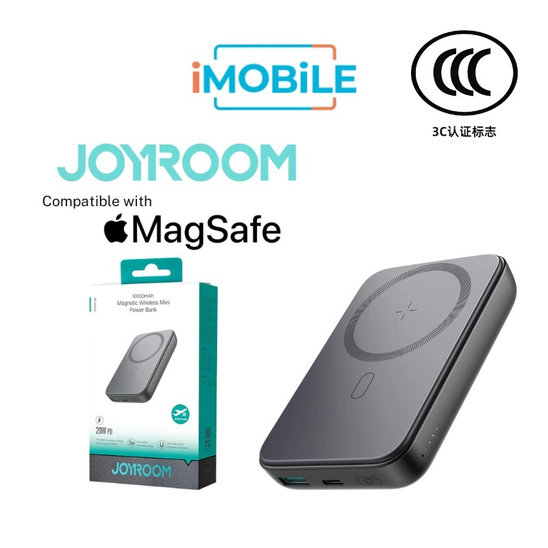 JoyRoom JR-W020 20W MagSafe Wireless Power Bank [10K mAh] [2 Ports + Wireless MagSafe]