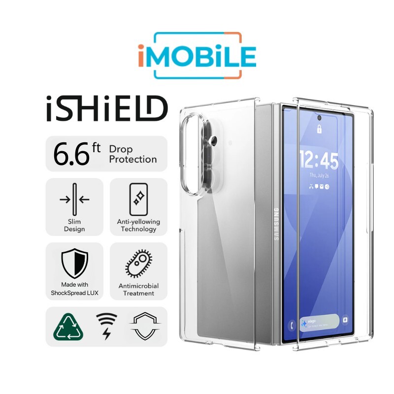 iShield Crystal Palace Clear Case, Samsung Z Fold 7 iShield Crystal Palace Clear Case, Samsung Z Fold 7