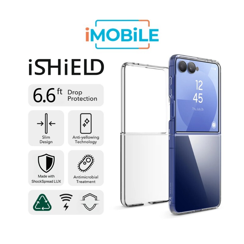 iShield Crystal Palace Clear Case, Samsung Z Flip 7
