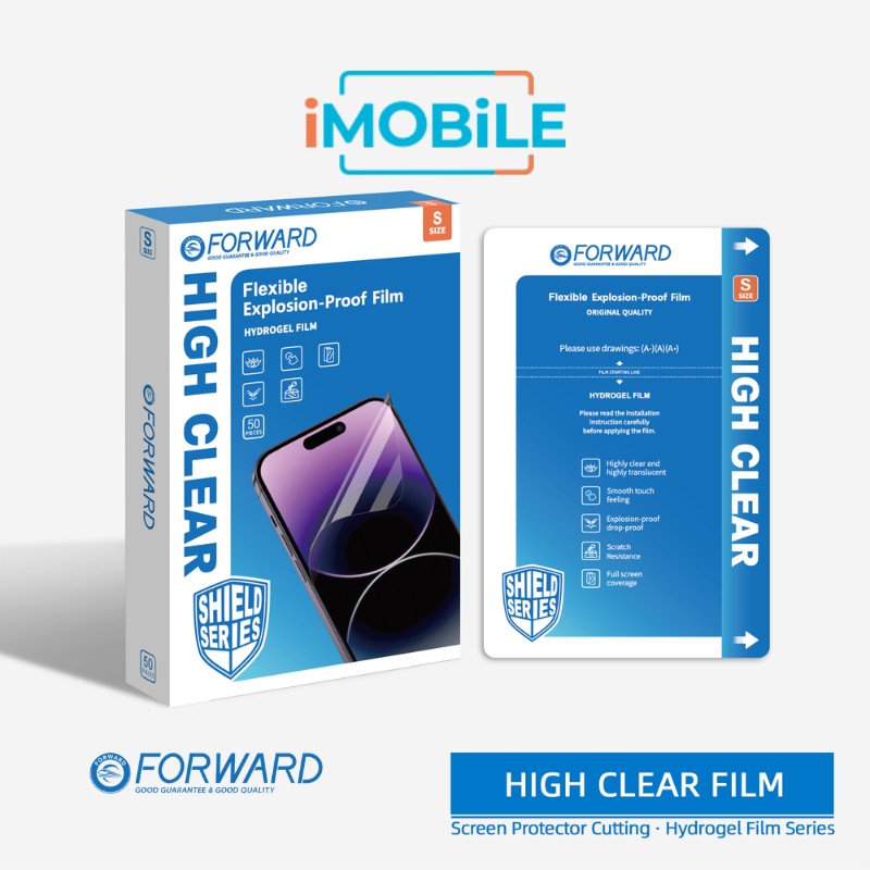FORWARD [Explosion-Proof] 7" High Clear Mobile Phone Hydrogel Film for FORWARD Cutting Machine [50pc]