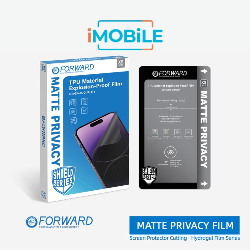 FORWARD [Explosion-Proof] 7" Matte Privacy Mobile Phone  Film for FORWARD Cutting Machine [20pc]