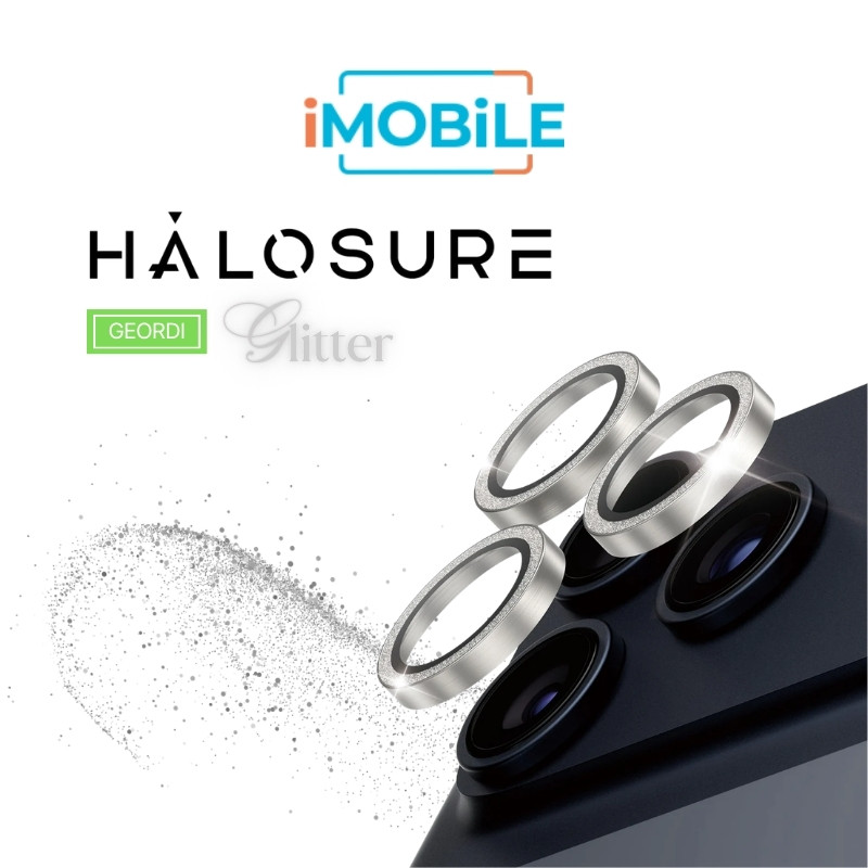 Halosure Geordi Rear Camera Lens [Glitter] Armour Protector (Anti-Reflect), iPh 17 Pro / 17 Pro Max