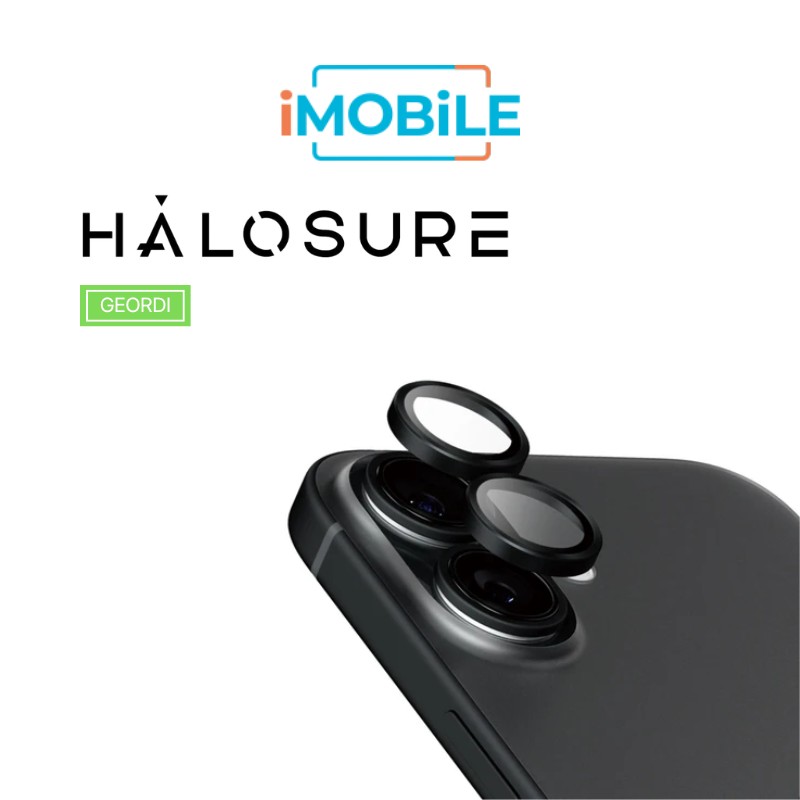 Halosure Geordi Rear Camera Lens Armour Protector (Anti-Reflection), iPhone 16 / 16 Plus