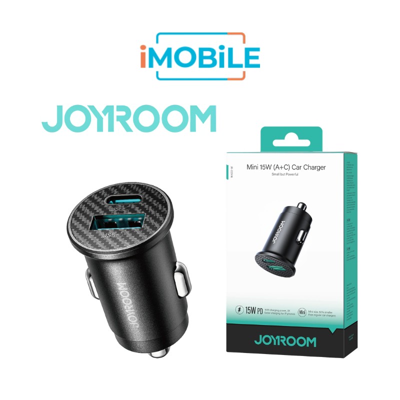 JoyRoom JR-CCN16 Mini 15W QC + PD Car Charger [USB-A + USB-C]