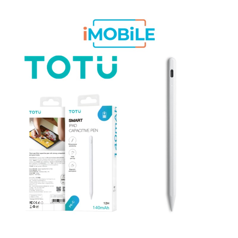 Totu P6-C USB-C Magnetic Glory Series Active Stylus Pen for iPad 2018 Onwards