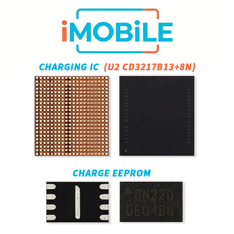 iPad Pro 11-inch (4th generation) Charging IC (U2 CD3217B13+8N) + Pre-Programmed SPI Flash IC (Charge EEPROM) SET