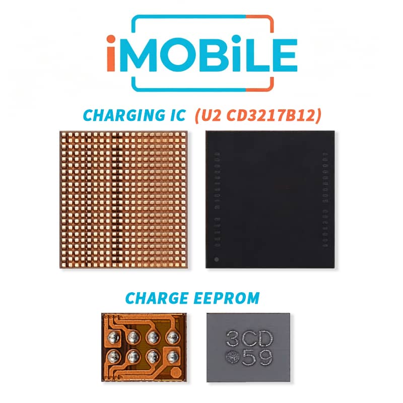 iPad Air 5 (2022) USB Charging IC Chipset (U2 CD3217B12) + Pre-Programmed SPI Flash IC SET