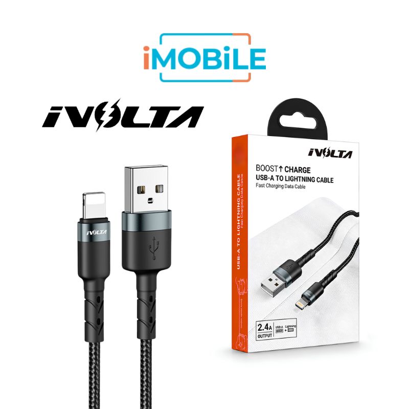 iVolta BoostCharge Braided USB-A to Lightning Cable