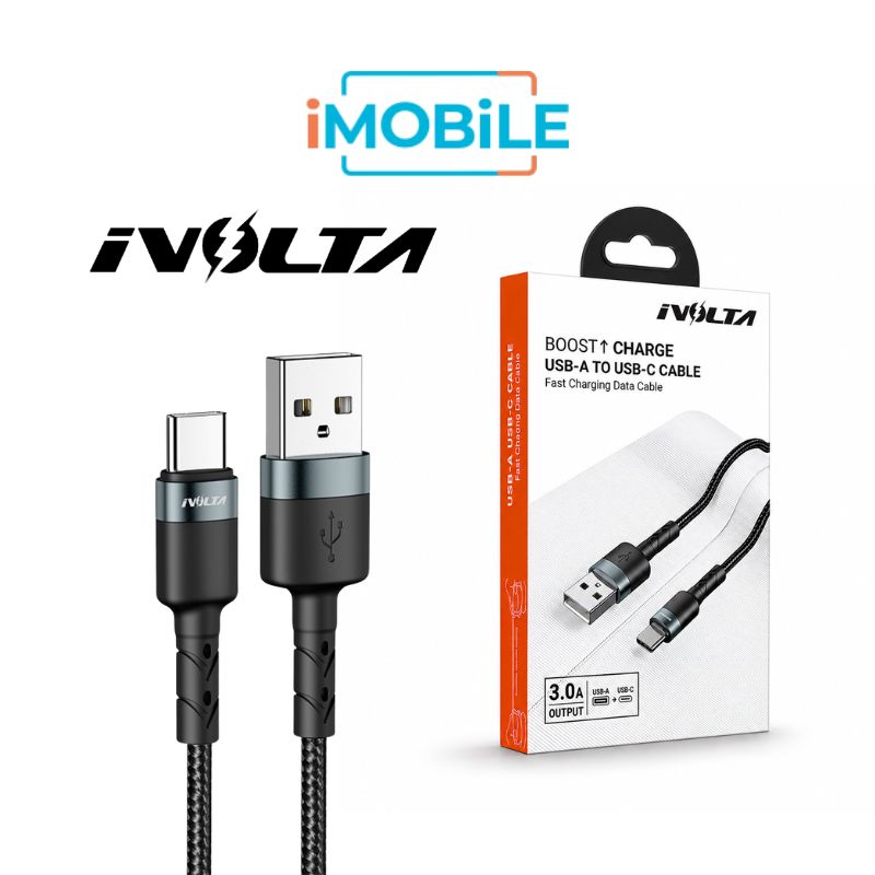 iVolta BoostCharge Braided USB-A to USB-C