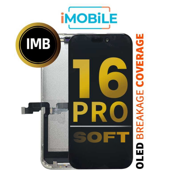 iPhone 16 Pro (6.3 Inch) Compatible LCD (Soft OLED) Touch Digitizer Screen [IMB]