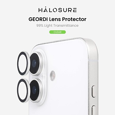 Halosure Geordi Rear Camera Lens Armour Protector (Anti-Reflection), iPhone 17 Halosure Geordi Rear Camera Lens Armour Protector (Anti-Reflection), iPhone 17