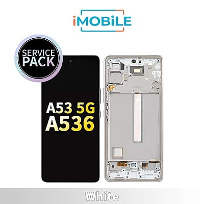 Samsung Galaxy A53 5G (A536) LCD Touch Digitizer Screen [Service Pack] [White] GH82-28024B GH82-28025B