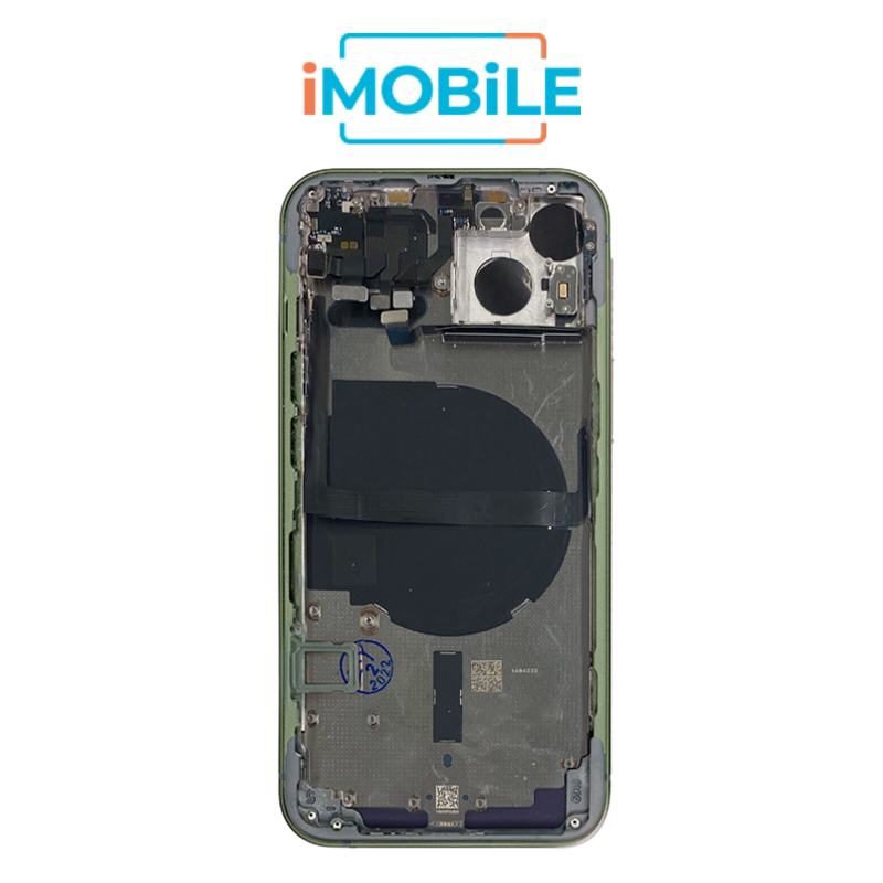 iPhone 13 Compatible Back Housing [with Power and Volume Flex] [A+] [Green]