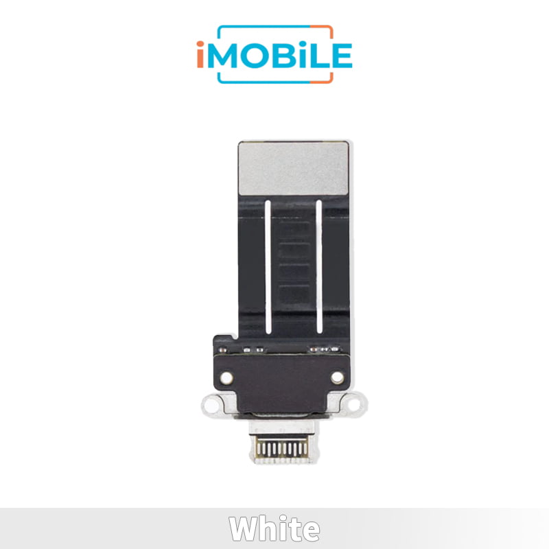 iPad Pro 12.9 5th (2021) /  iPad Pro 11 (3rd Gen, 2021) (4th Gen 2022) (11 Inch) Compatible Charging Port Flex Cable [White]