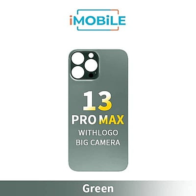 iPhone 13 Pro Max Compatible Back Cover Glass With Big Camera Hole [Green]