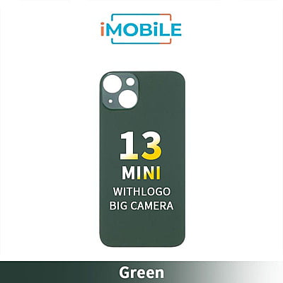 iPhone 13 Mini Compatible Back Cover Glass With Big Camera Hole [Green]