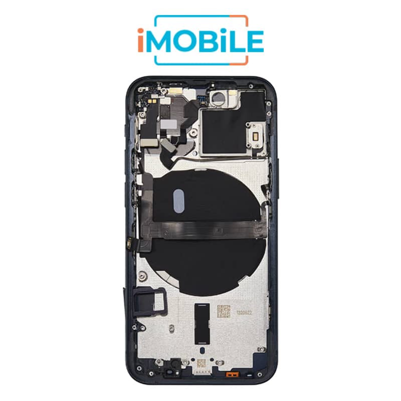 iPhone 13 Mini Compatible Back Housing [with Power and Volume Flex] [A+] [Midnight]