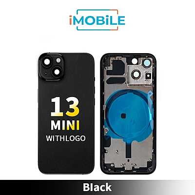 iPhone 13 Mini Compatible Back Housing [No Small Parts] [Black]